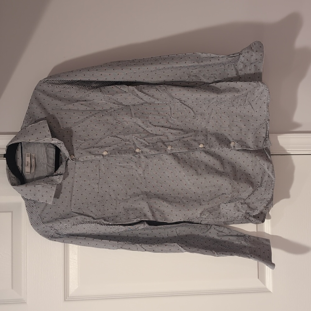 Mango mens patterned shirt slim fit